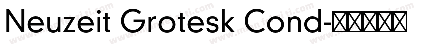 Neuzeit Grotesk Cond字体转换